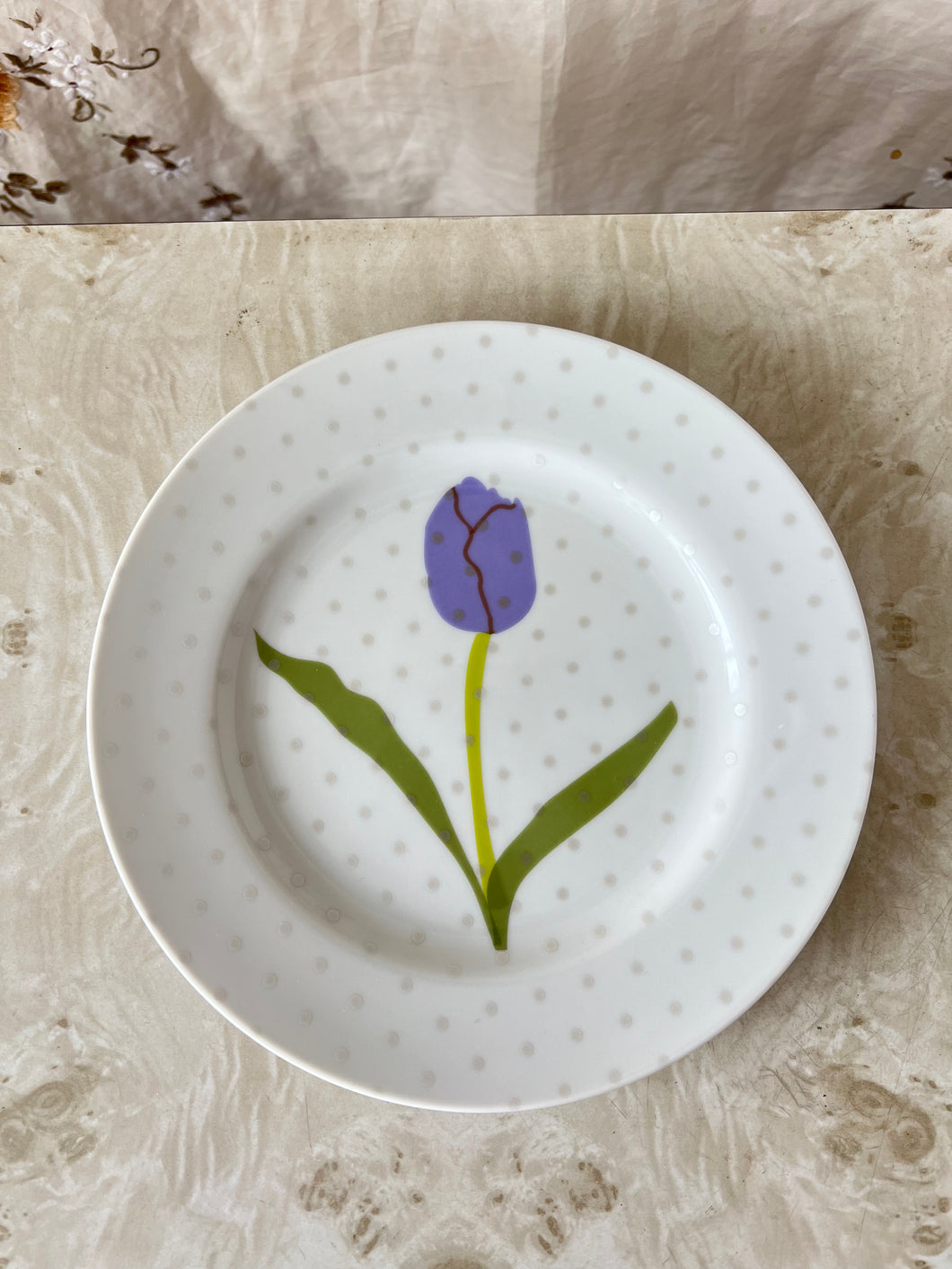 purpletulip silver-dot dish