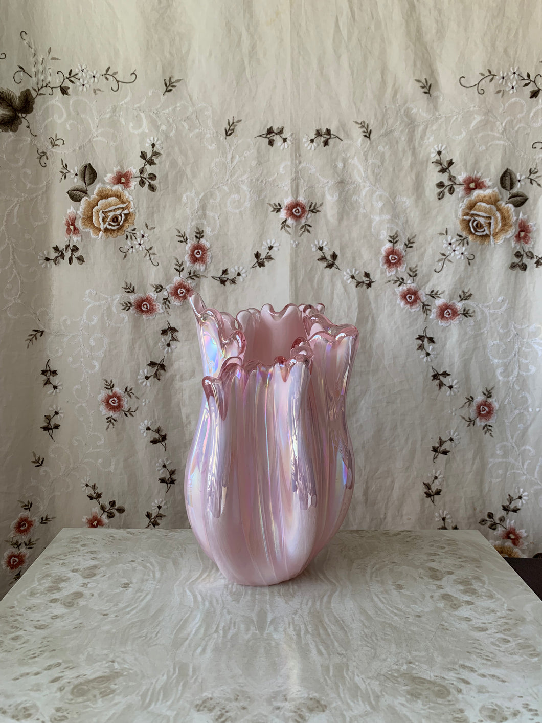 pink flower vase