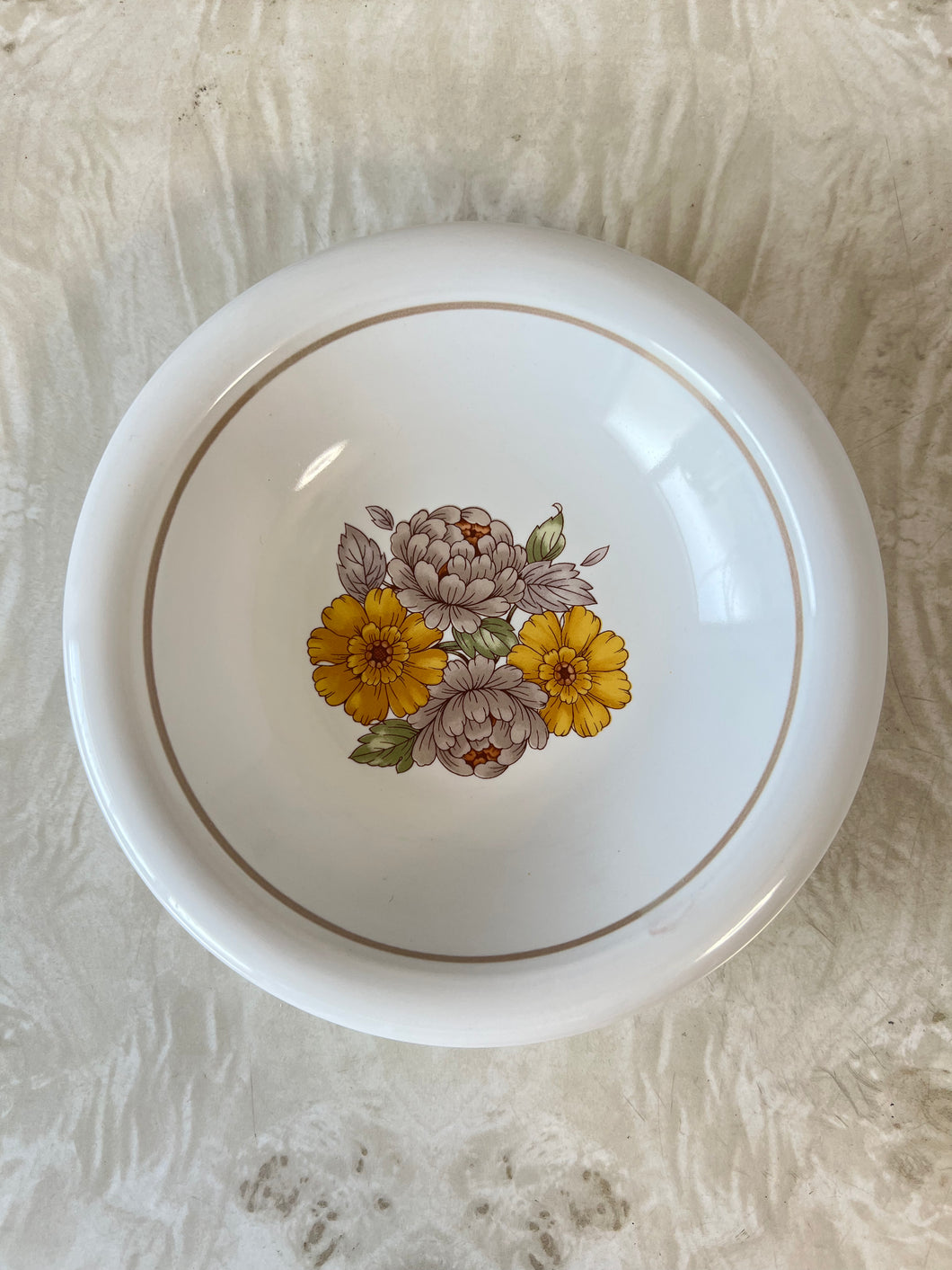 retro flower dish